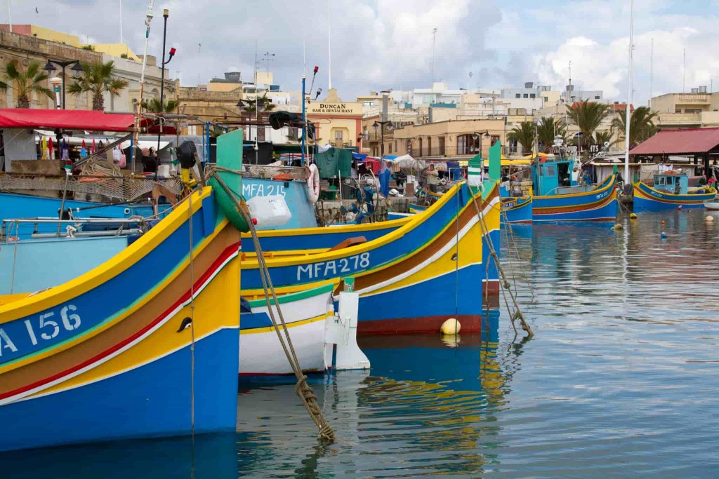 fishing boats marsaxlokk